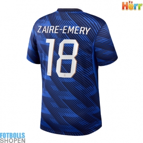 Billiga Frankrike Warren Zaire-Emery #18 Hemmatröja VM 2026 Kortärmad